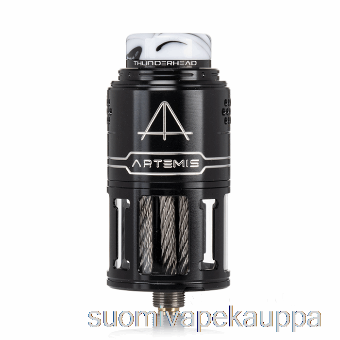 Vape Suomi Thunderhead Luomukset Artemis V2 Top Coiler 25mm Rdta Musta & Hopea